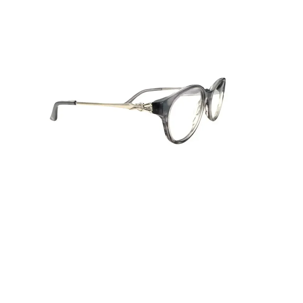 NEW Catherine Deneuve GREY Crystal clear rounded CD0422 Glasses